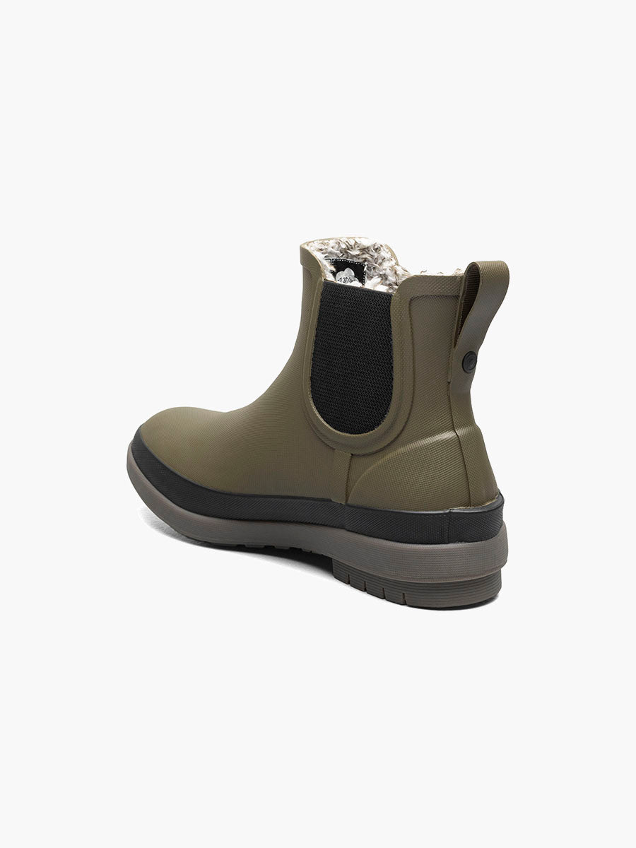 Bogs Women's Amanda Chelsea II Slip On Rain Boots - Olive Multi