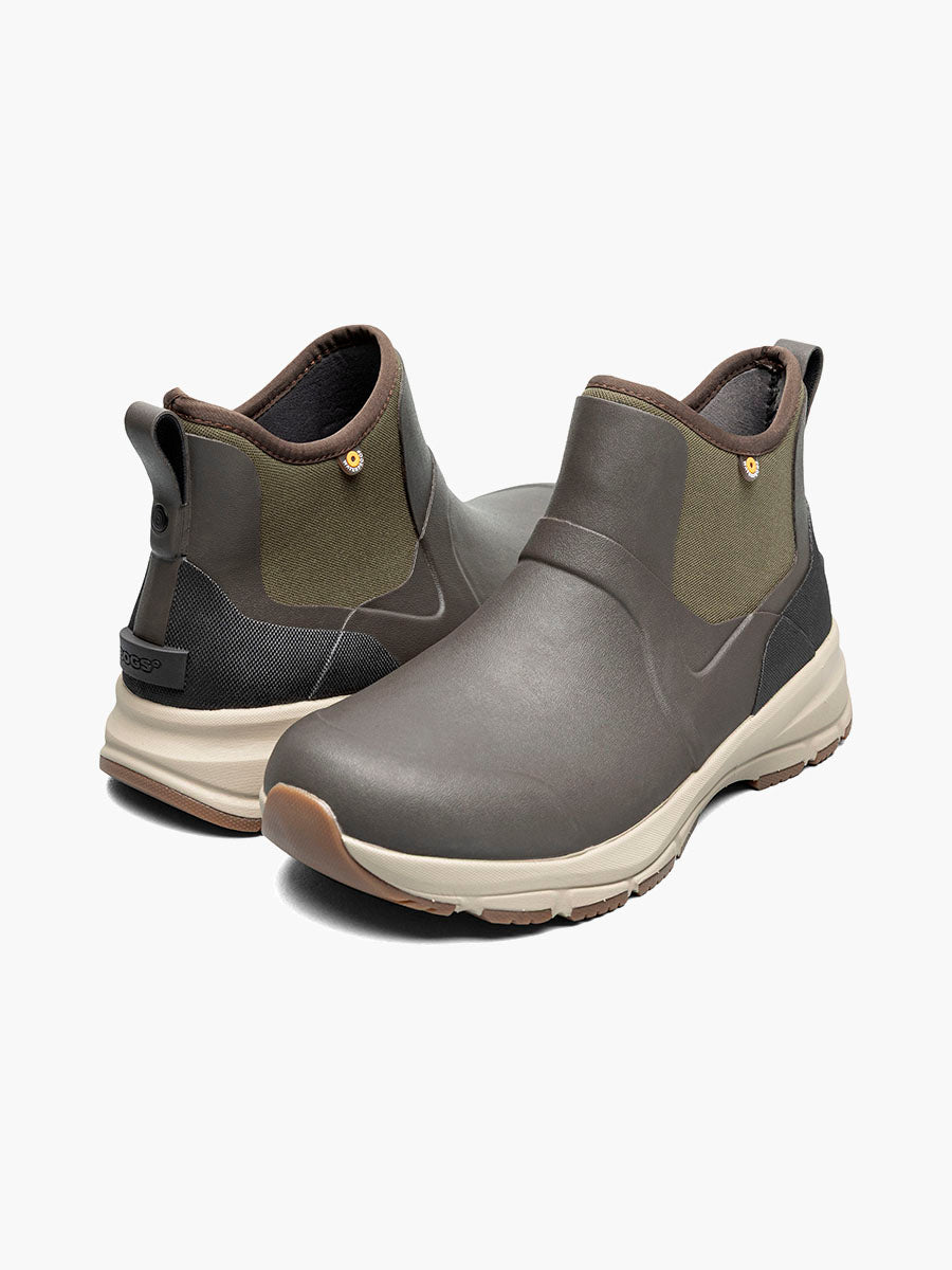 Bogs Men's Spruce Chelsea Slip On Rain Boots - Dark Brown