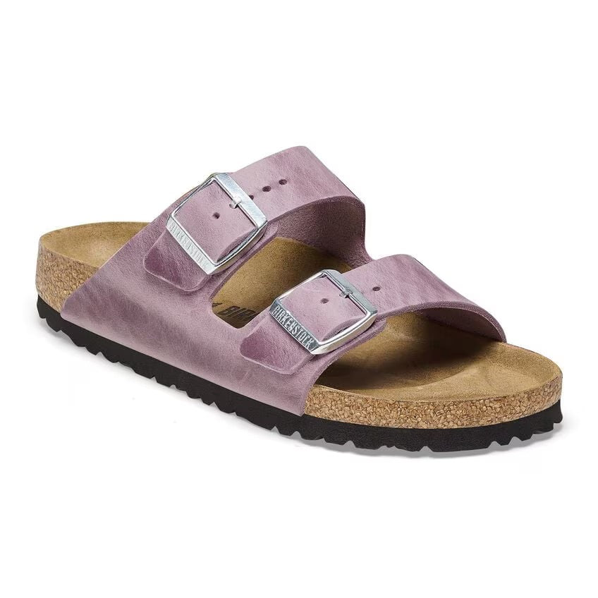 Birkenstock Women's Arizona Sandals - Oiled Leather Lavender