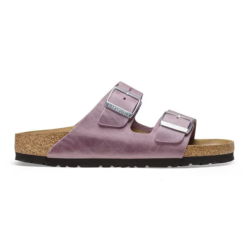 Birkenstock Women's Arizona Sandals - Oiled Leather Lavender