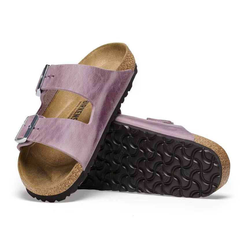Birkenstock Women's Arizona Sandals - Oiled Leather Lavender