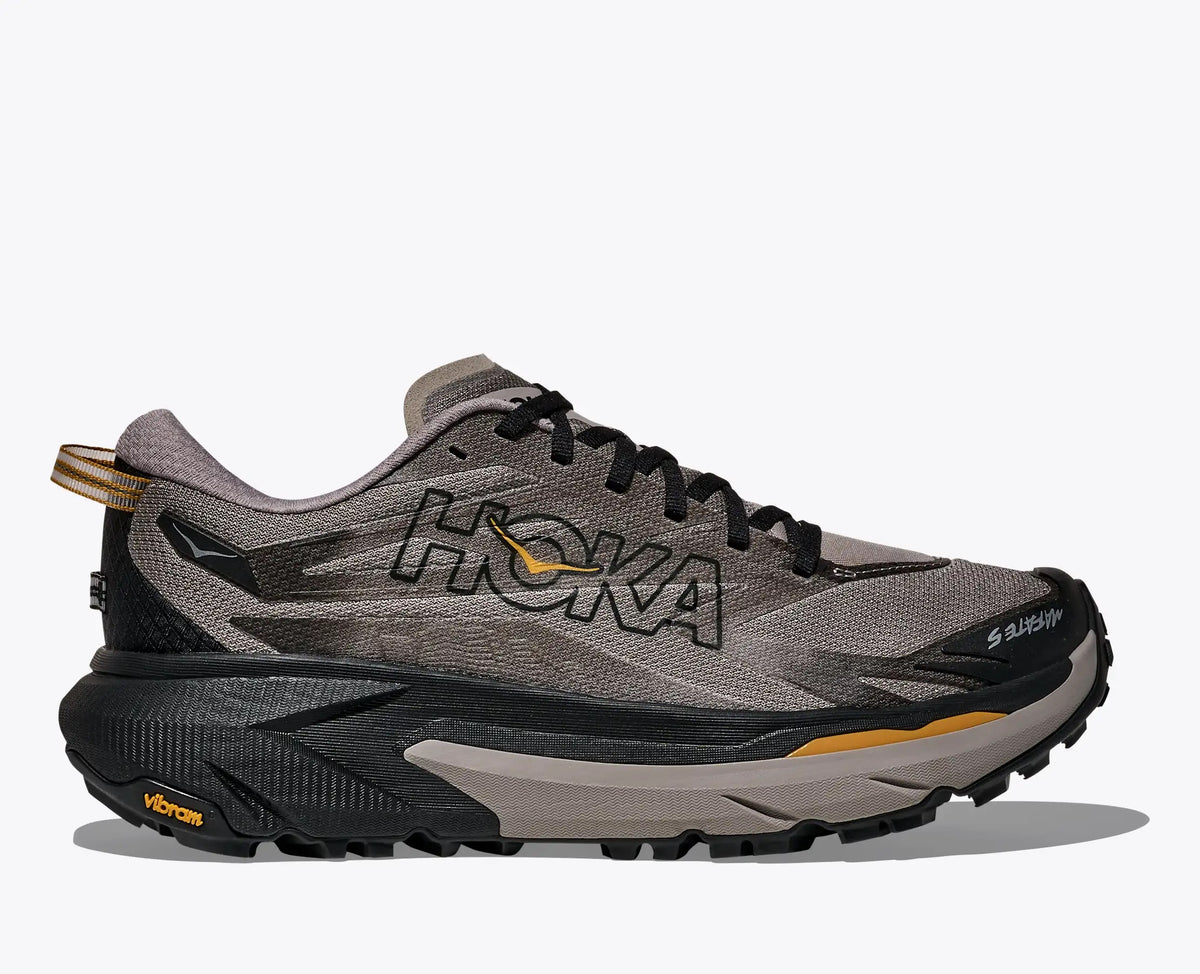 HOKA Men's Mafate 5 Trail Running Shoes - Cement/Black