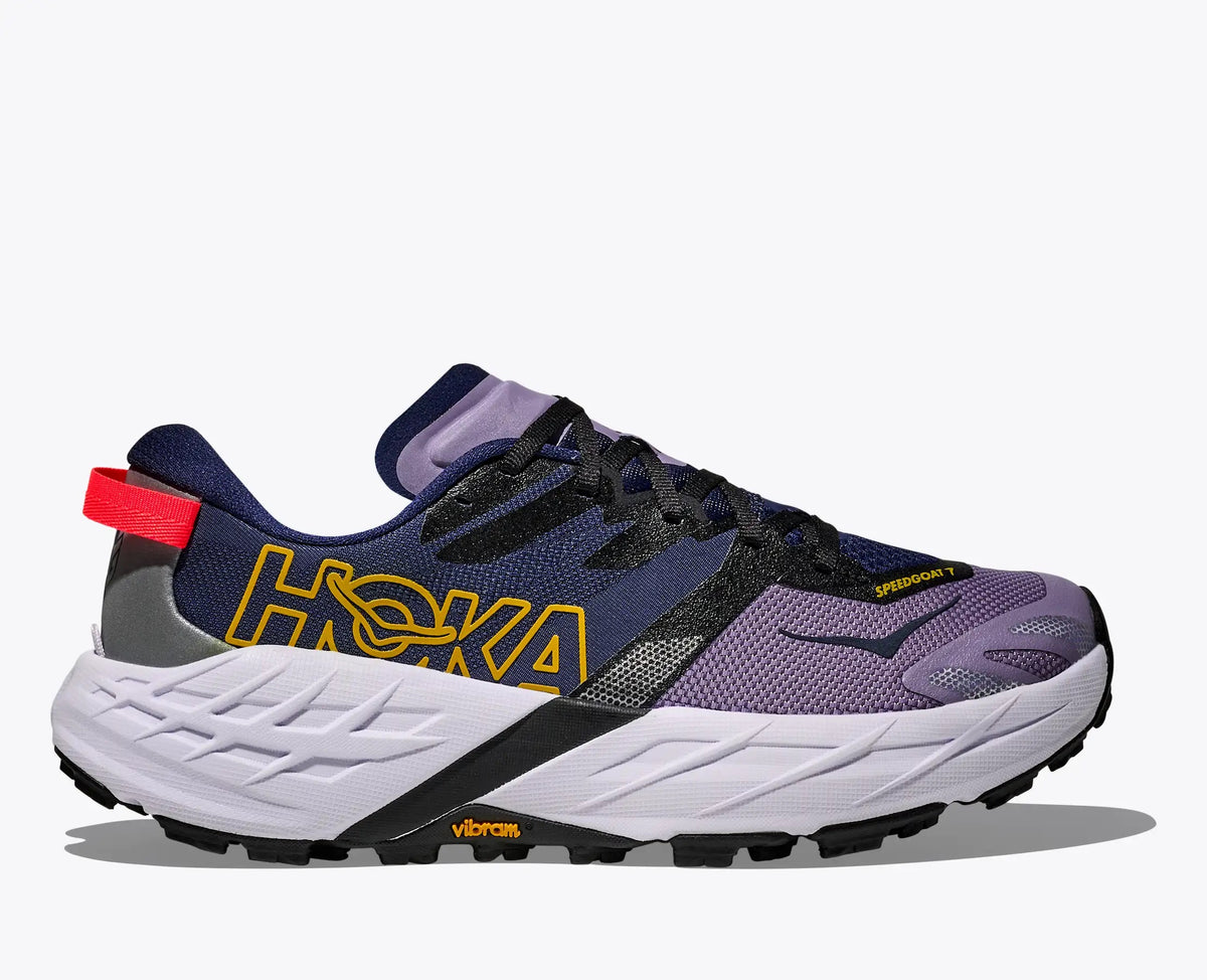 HOKA Women's Speedgoat 7 Trail Running Shoes - Berry Jam/Starlight Glow