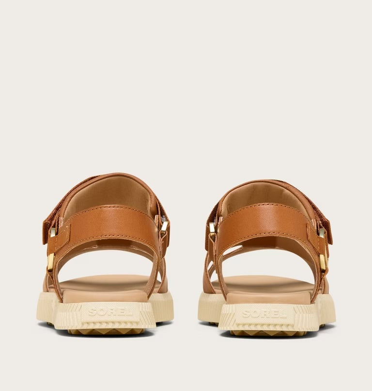 Sorel Women's ONA AVE™ Ankle Strap Flat Sandal - Iced Tea, Gum 16