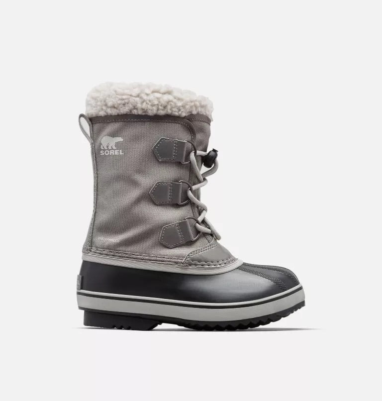Sorel Kids YOOT PAC™ Nylon Boot Waterproof Winter Boots - Quarry/Dove
