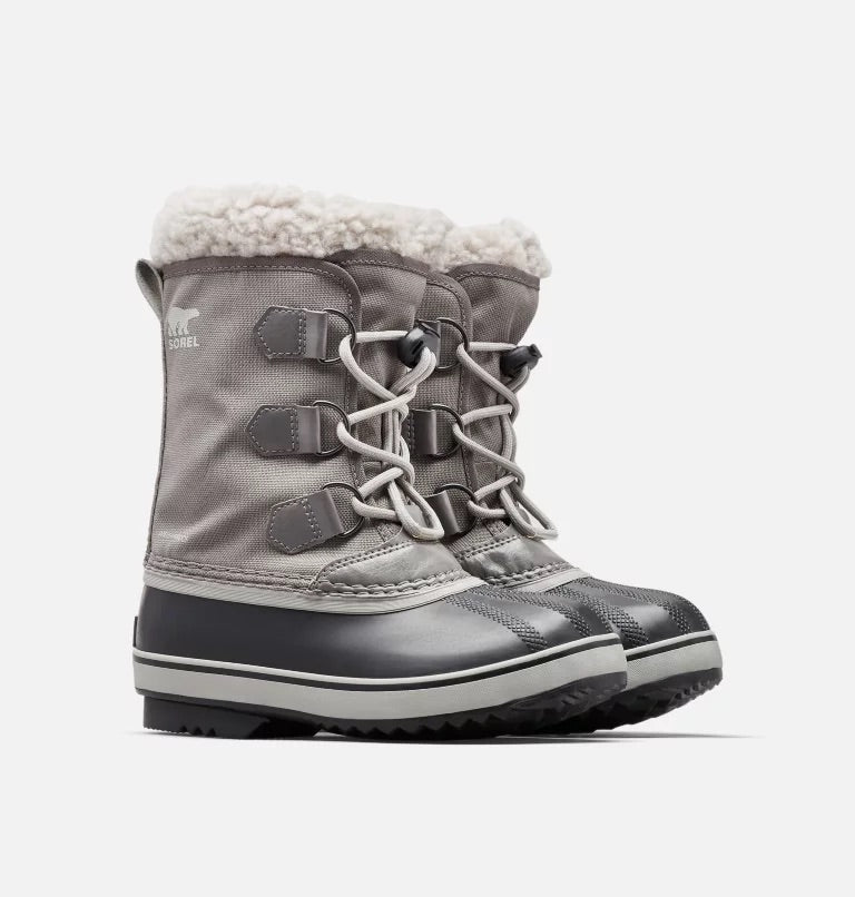 Sorel Kids YOOT PAC™ Nylon Boot Waterproof Winter Boots - Quarry/Dove