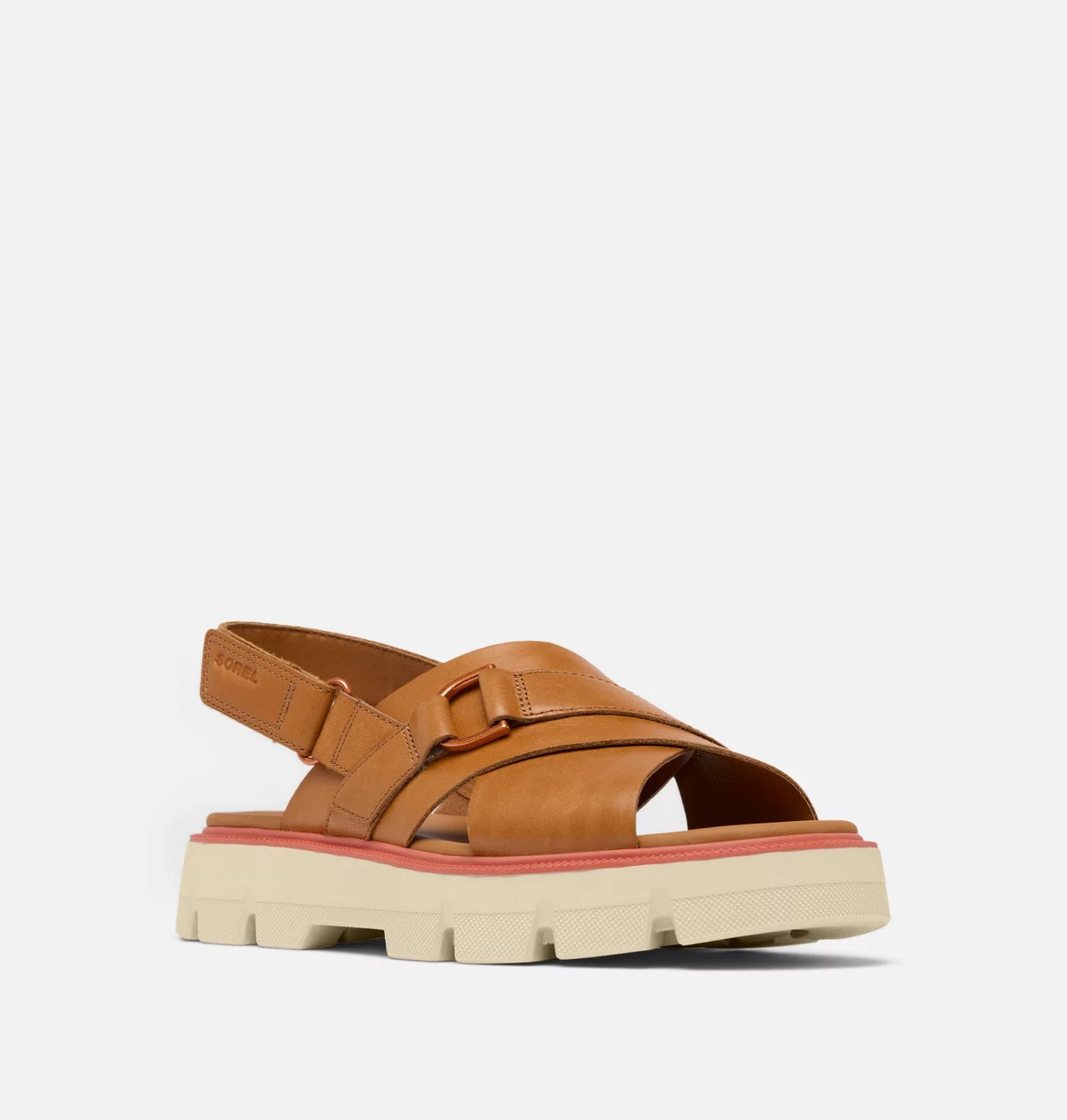 Sorel Women's REIN CB™ Crisscross Sandal - Canyon Gold/Bleached Ceramic