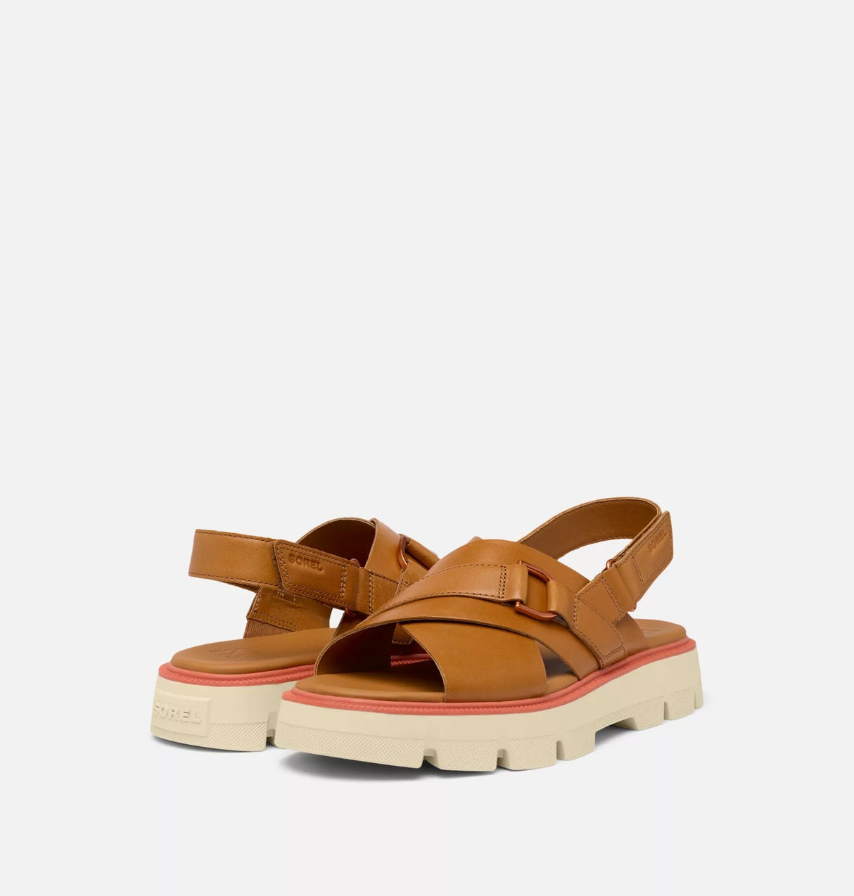 Sorel Women's REIN CB™ Crisscross Sandal - Canyon Gold/Bleached Ceramic