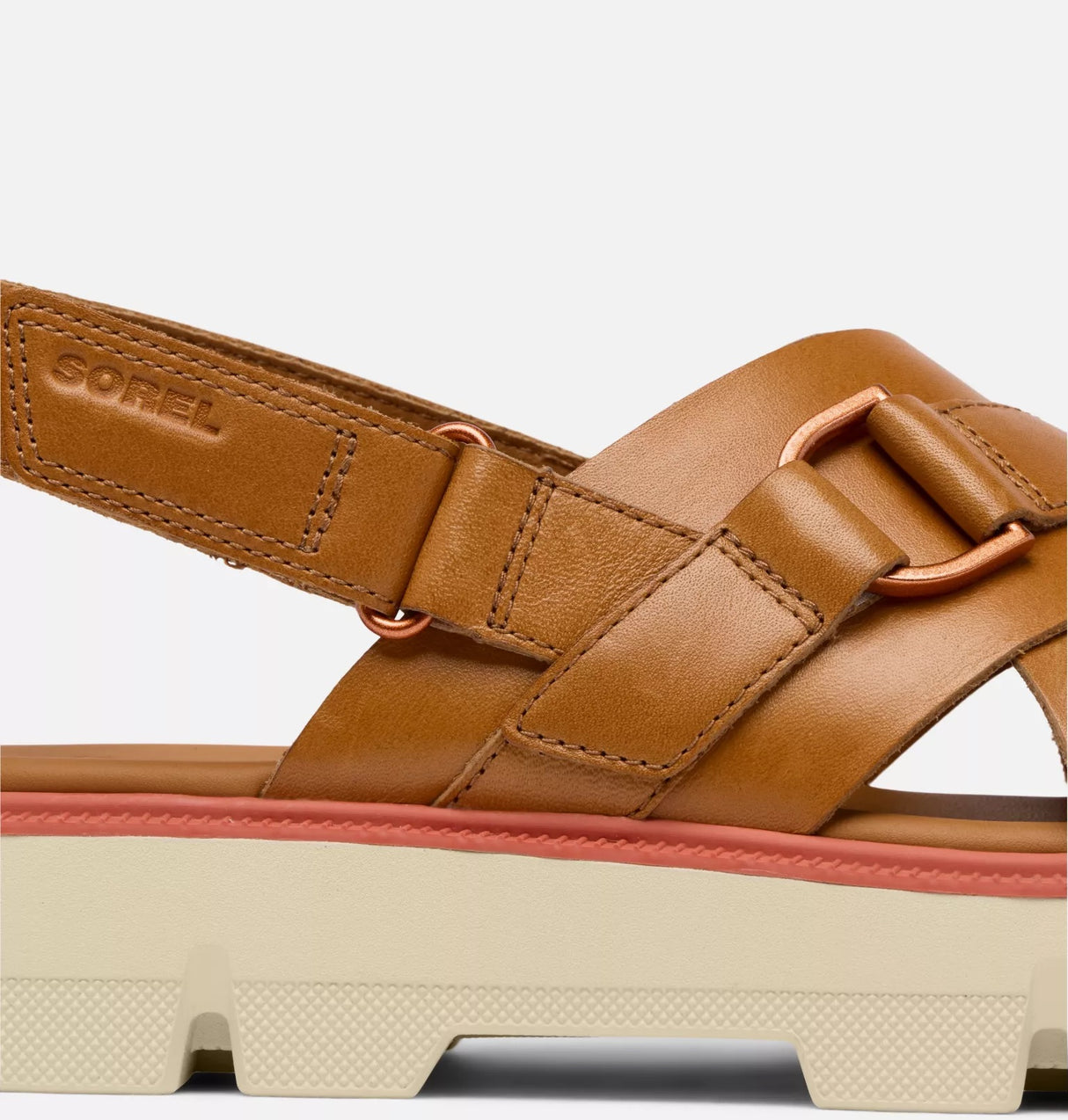 Sorel Women's REIN CB™ Crisscross Sandal - Canyon Gold/Bleached Ceramic