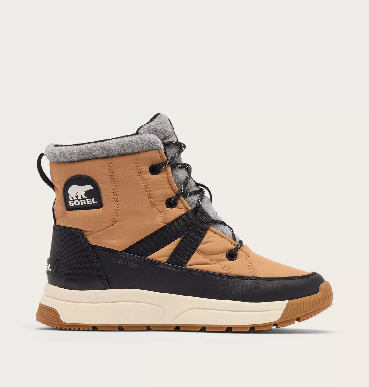 SOREL Women's WHITNEY™ III MID Women's Waterproof Boot - Tawny Buff/Black