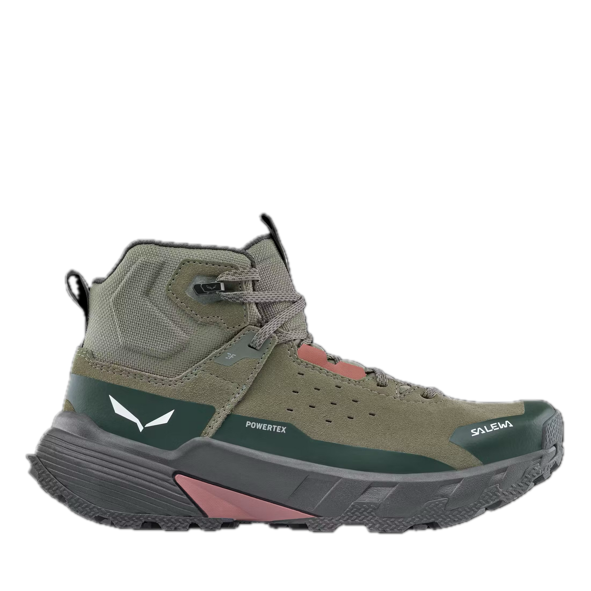 Salewa Women's Pedroc 2 Leather Mid Powertex Boot - Faded Green/Dark Olive