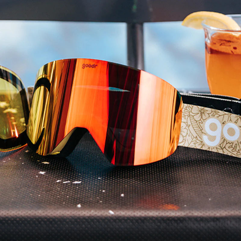 Goodr Snow G Ski & Snowboard Goggles - Here for the Hot Toddies