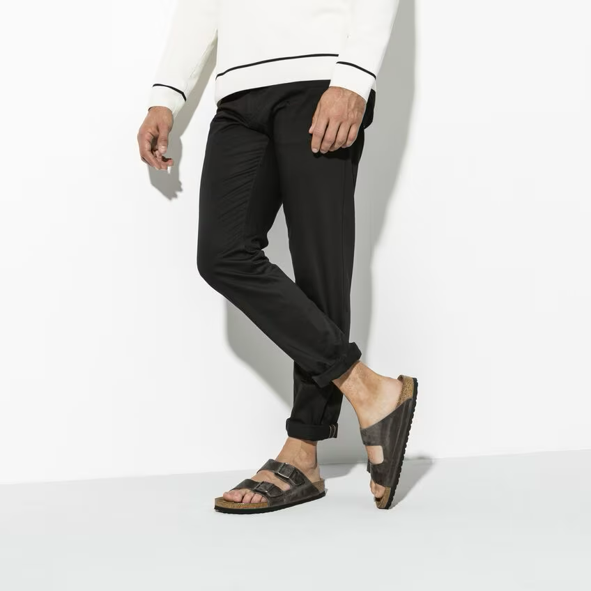 Birkenstock Arizona Soft Footbed Oiled Leather - Iron