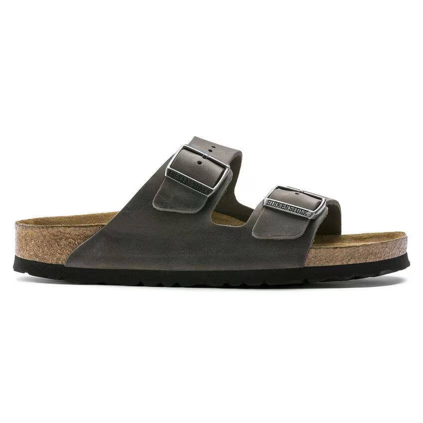 Birkenstock Arizona Soft Footbed Oiled Leather - Iron