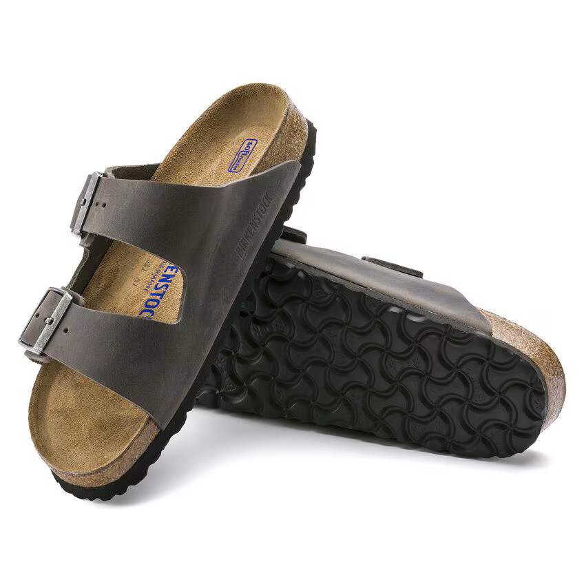 Birkenstock Arizona Soft Footbed Oiled Leather - Iron