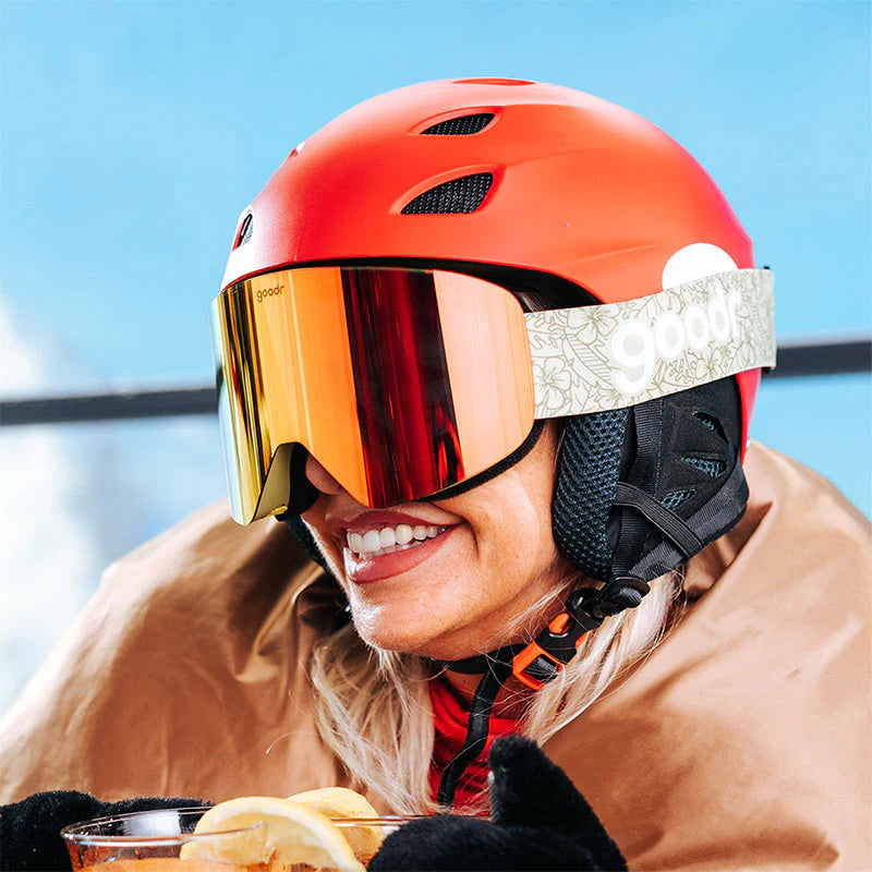 Goodr Snow G Ski & Snowboard Goggles - Here for the Hot Toddies