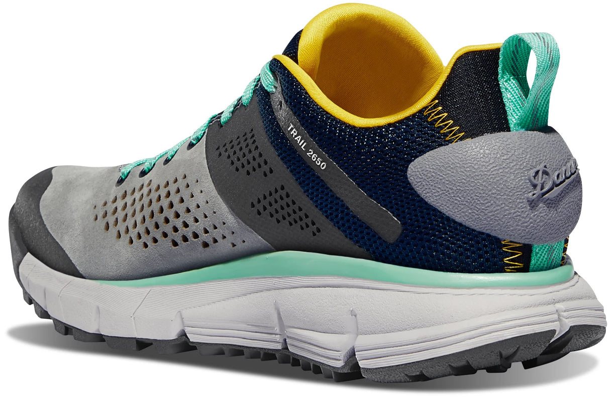 Danner Women's 2650 Low Trail Hiking Shoe - Gray/Blue/Spectra Yellow