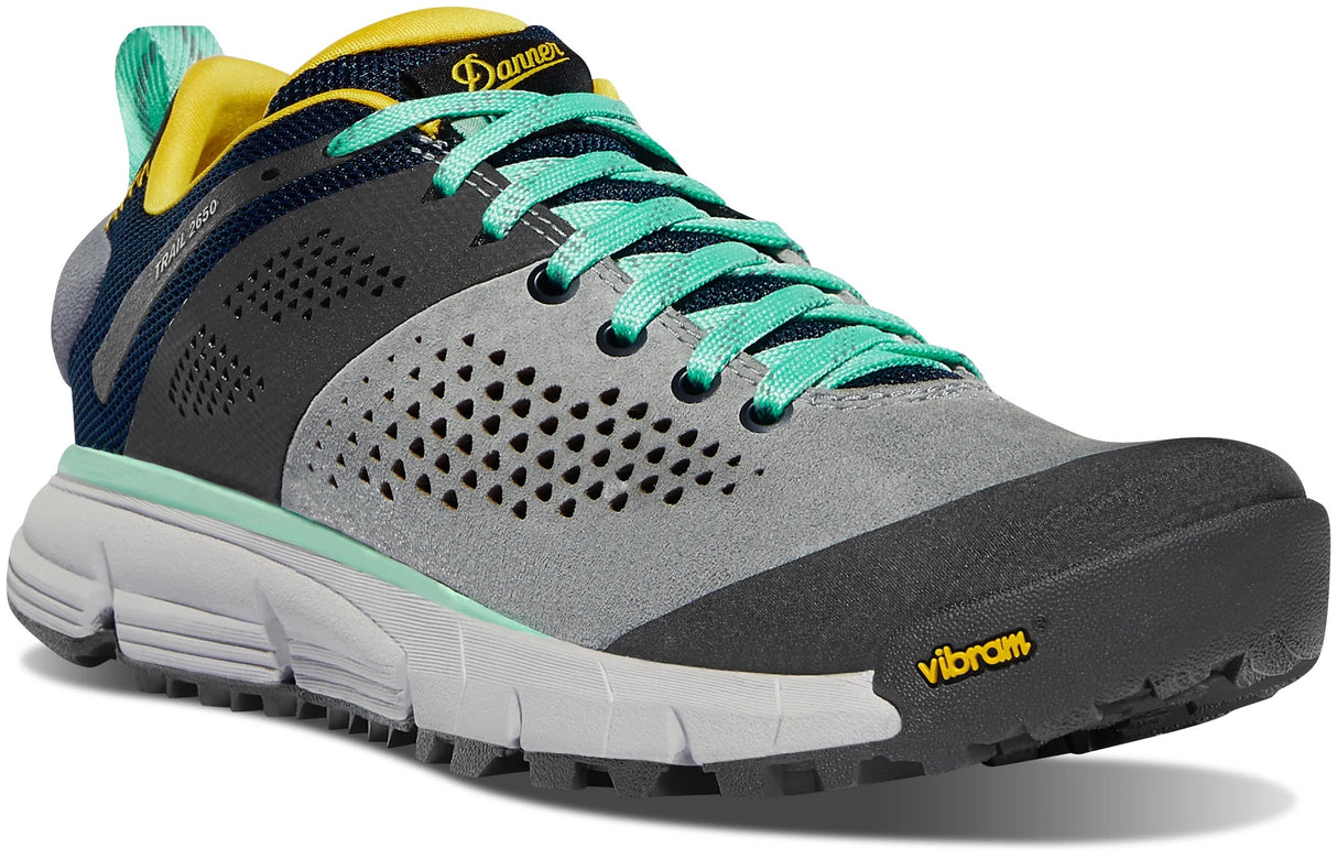 Danner Women's 2650 Low Trail Hiking Shoe - Gray/Blue/Spectra Yellow