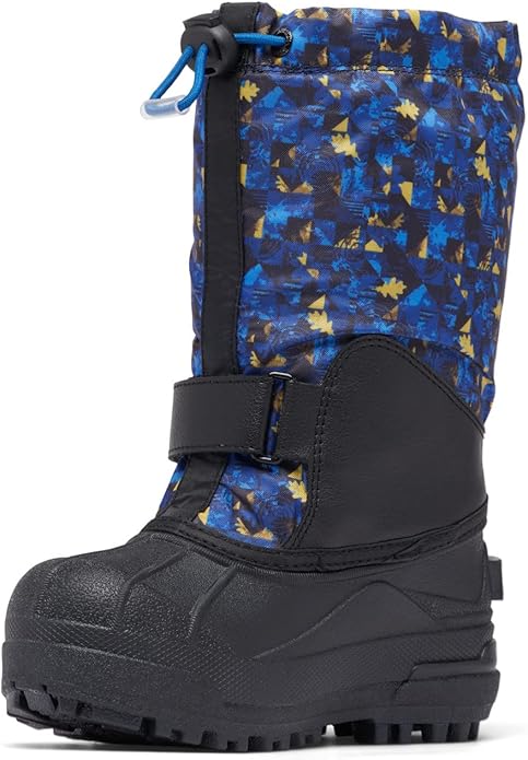 Columbia Toddler Powderbug Forty Print - Black Laser/Lemon