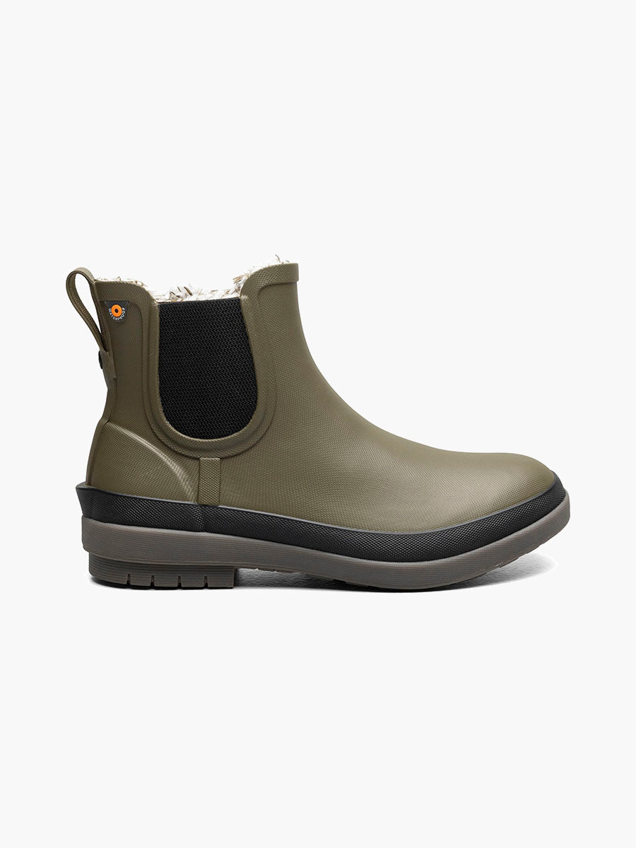 Bogs Women's Amanda Chelsea II Slip On Rain Boots - Olive Multi