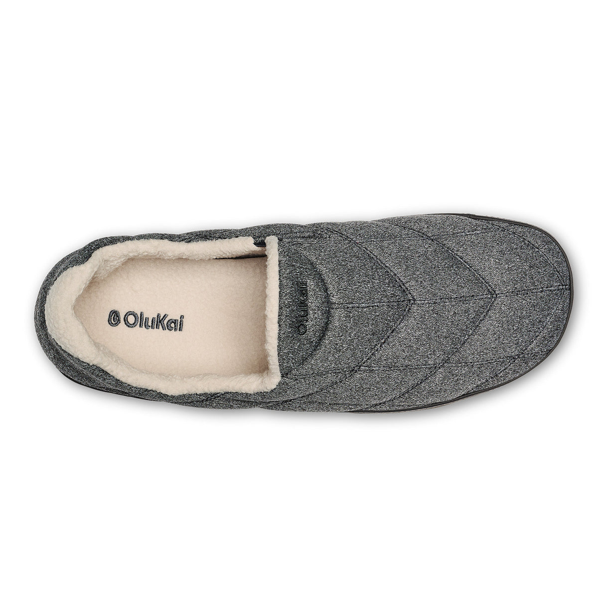Olukai Men's PUKU'I Slipper - Dark Shadow/Lava Rock