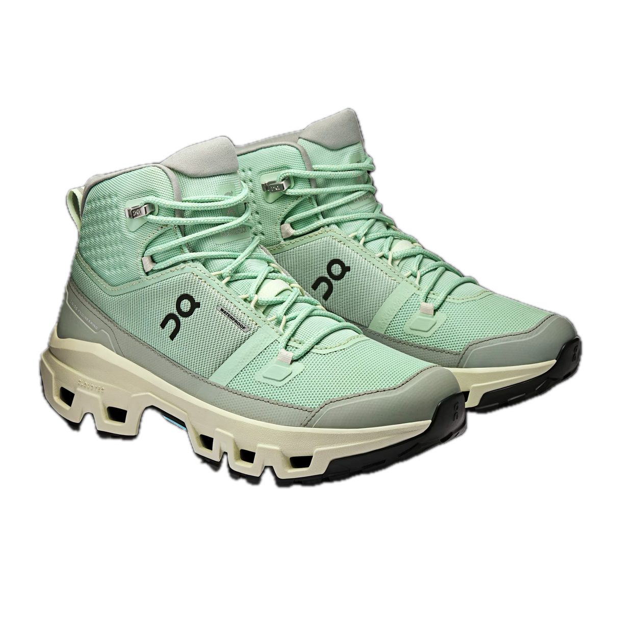 On Cloud Women's Cloudrock Mid Waterproof - Mineral/Aloe