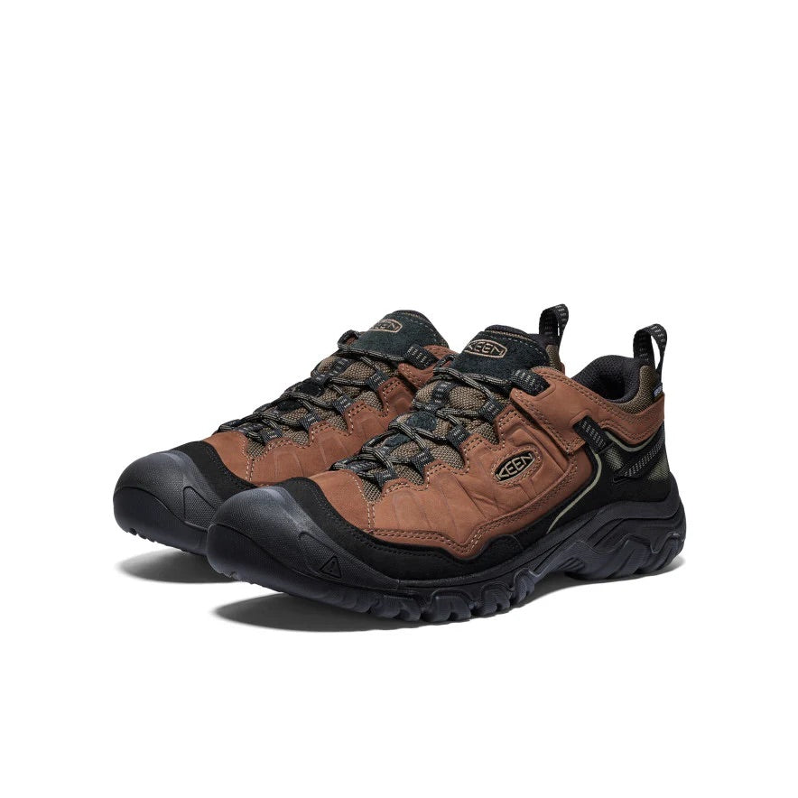 Keen Men's Targhee IV Waterproof Hiking Shoes - Bison/Black