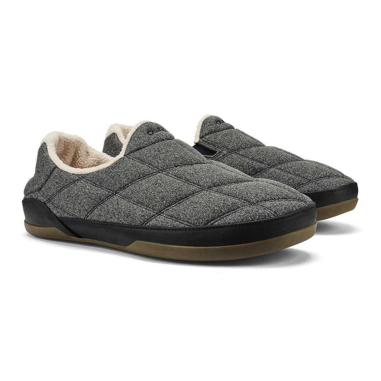 Olukai Men's PUKU'I Slipper - Dark Shadow/Lava Rock