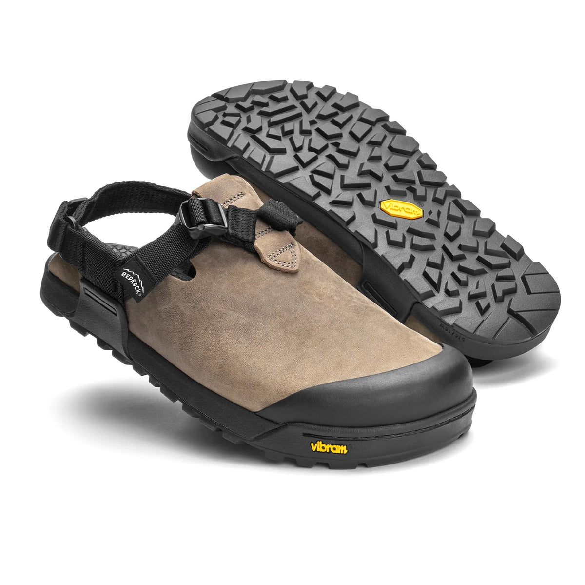 Bedrock Unisex Nubuck Leather Clog Mountain Clog - Driftwood Gray