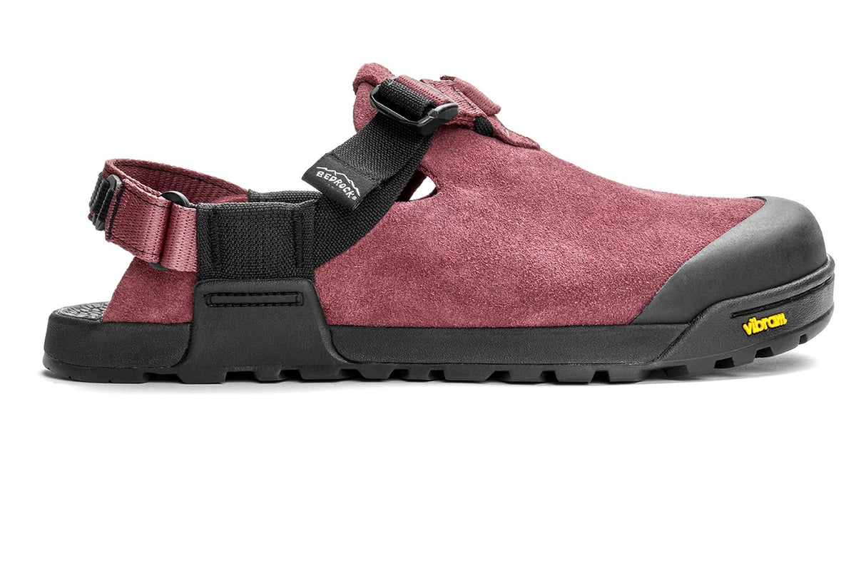 Bedrock Unisex Leather Suede Clog Mountain Clog - Wild Rose