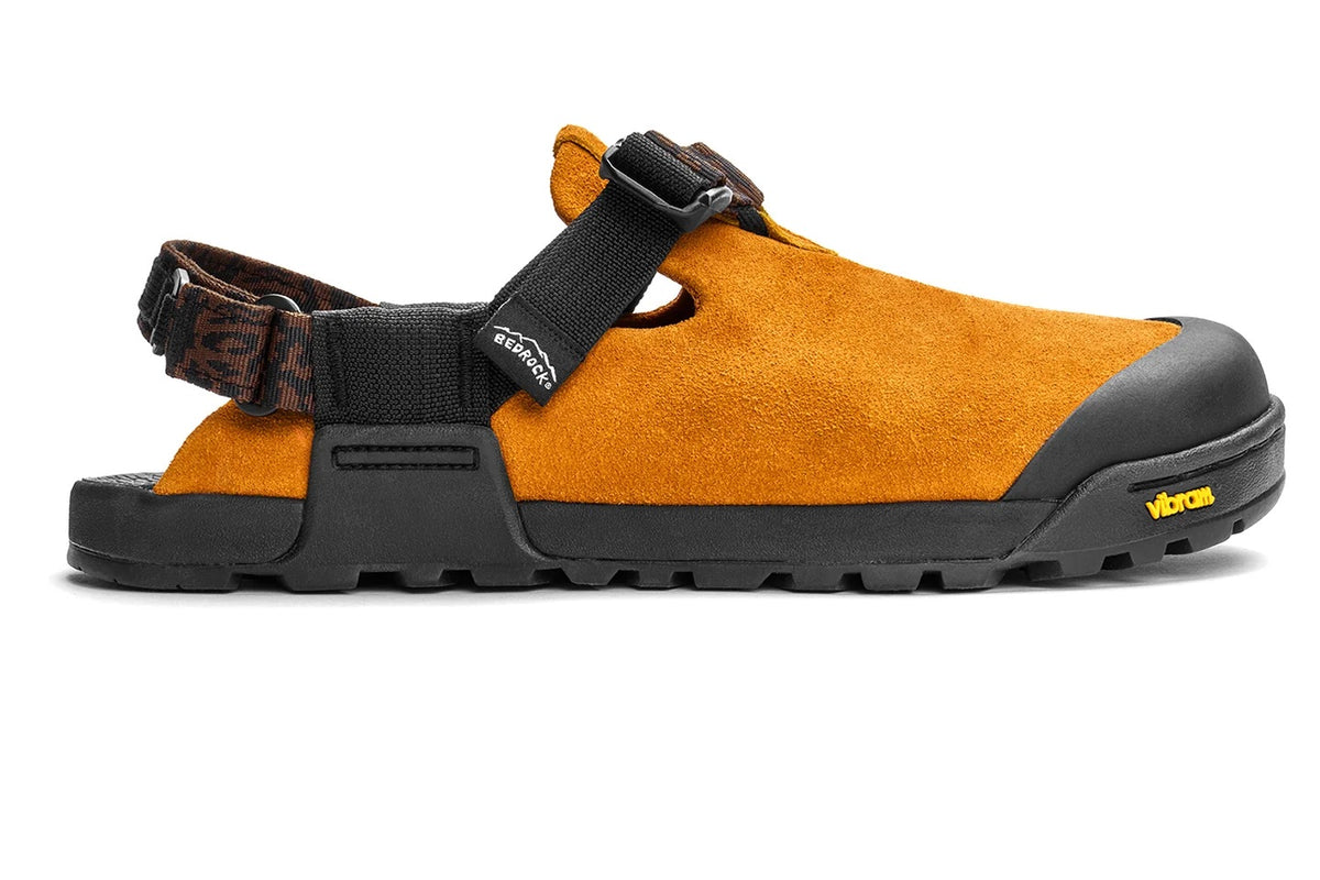 Bedrock Unisex Leather Suede Clog Mountain Clog - Chanterelle