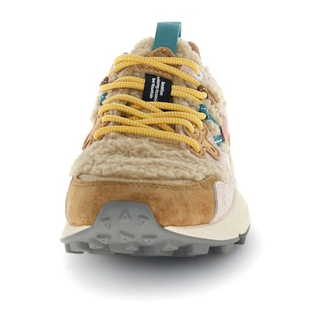 Flower Mountain Yamano 3 Women's Teddy Sneakers - Light Brown | Rose | Beige