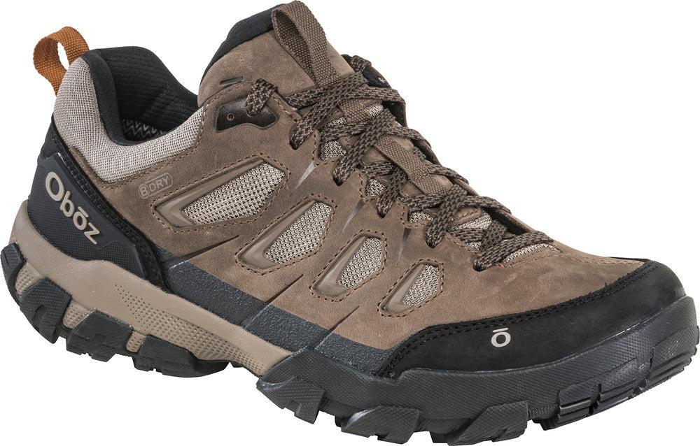 Oboz Men's Sawtooth X Low B-Dry Waterproof Hiking Shoes - Canteen