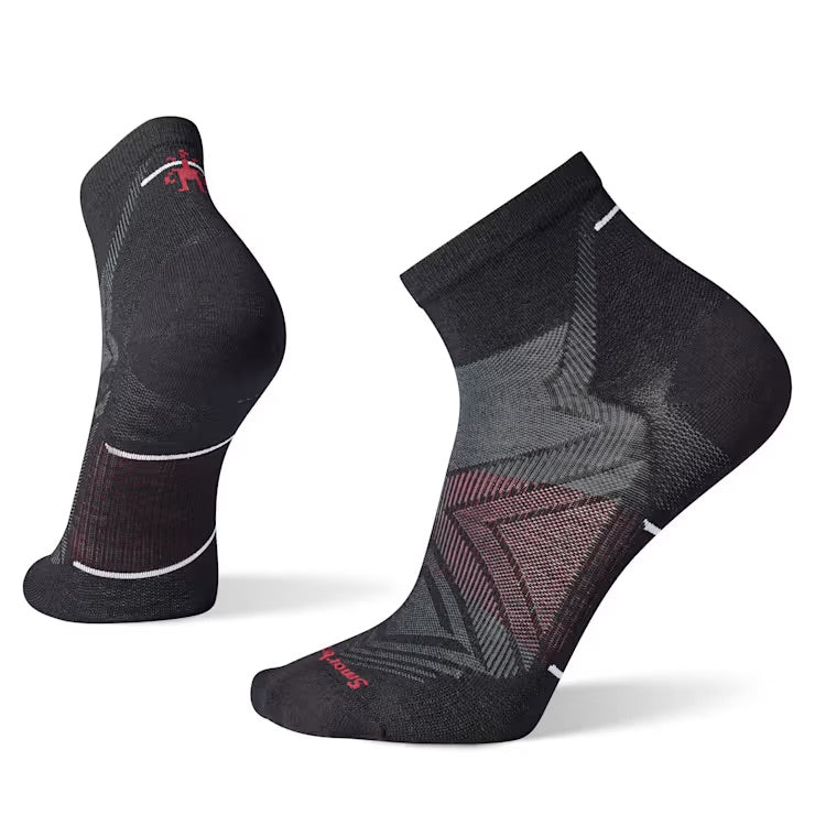 Smartwool Men's Run Zero Cushion Ankle Socks - Black