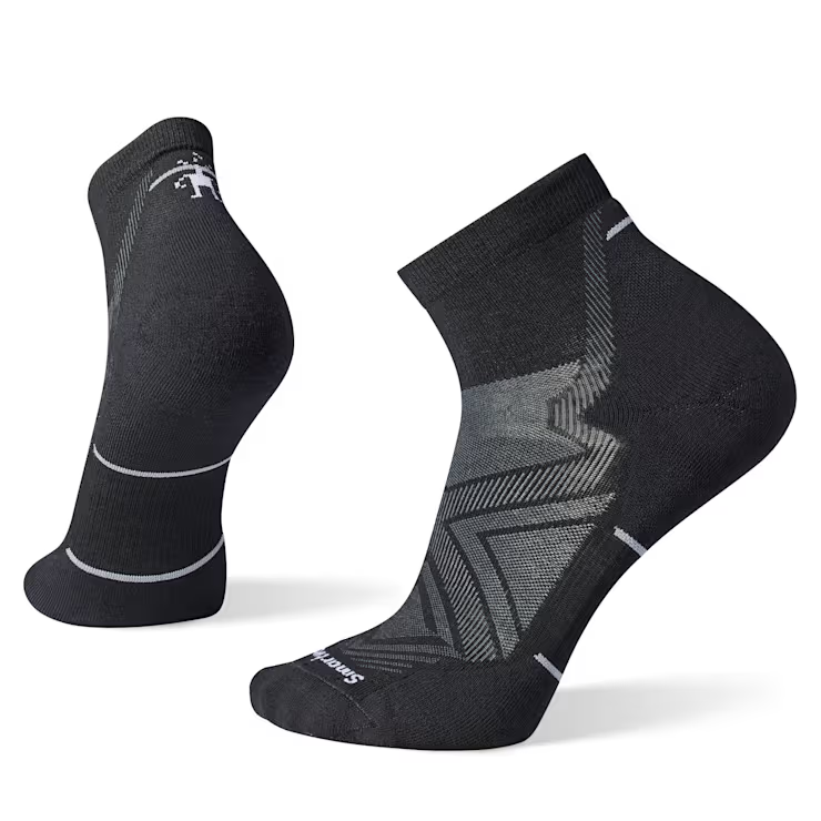 Smartwool Unisex Targeted Cushion Run Ankle Socks - Black