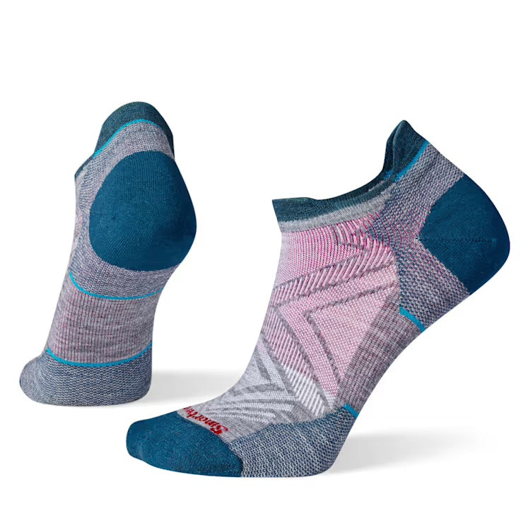 Smartwool Women's Run Zero Cushion Low Ankle Socks - Medium Gray