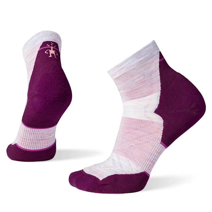 Smartwool Women's Run Targeted Cushion Ankle Socks - Purple Eclipse