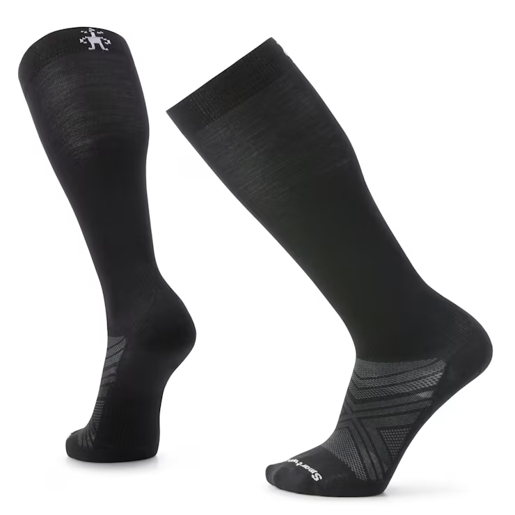 Smartwool Unisex Ski Zero Cushion Over the Calf Socks - Black