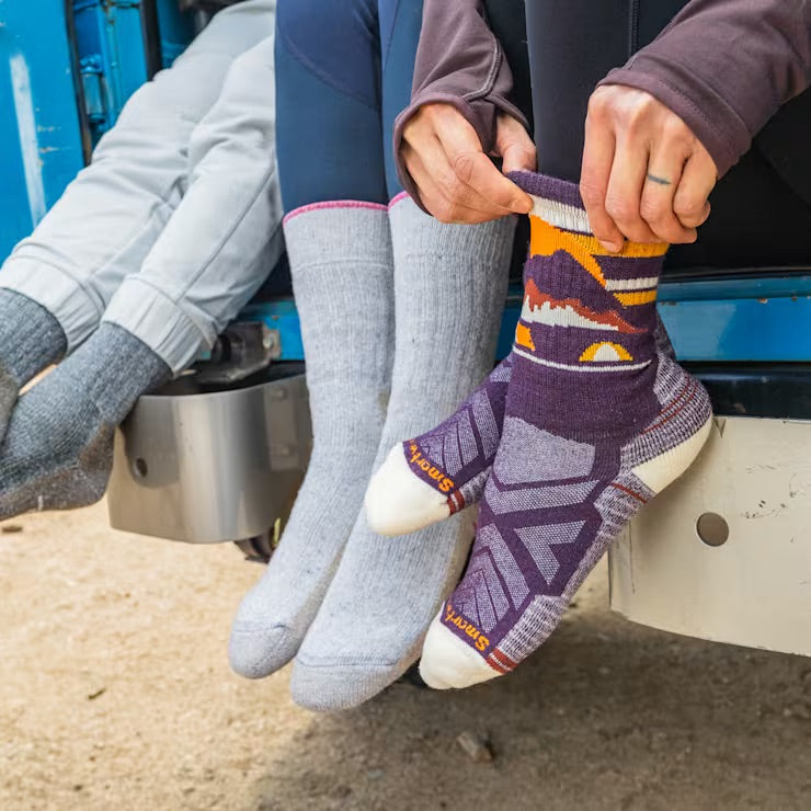 Smartwool Women's Hike Mountain Moon Crew Socks - Purple Iris
