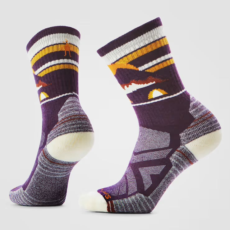 Smartwool Women's Hike Mountain Moon Crew Socks - Purple Iris