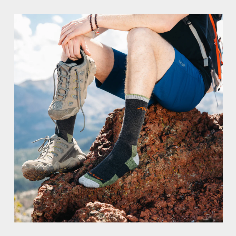 Darn Tough Men's Hiker Boot Midweight Hiking Socks - Lime