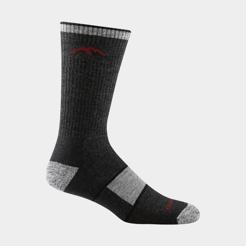 Darn Tough Men's Hiker Boot Full Cushion Midweight Hiking Socks - Black