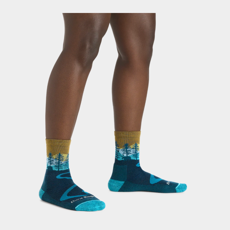 Darn Tough Women's Northwoods Micro Crew Midweight Hiking Socks - Dark Teal