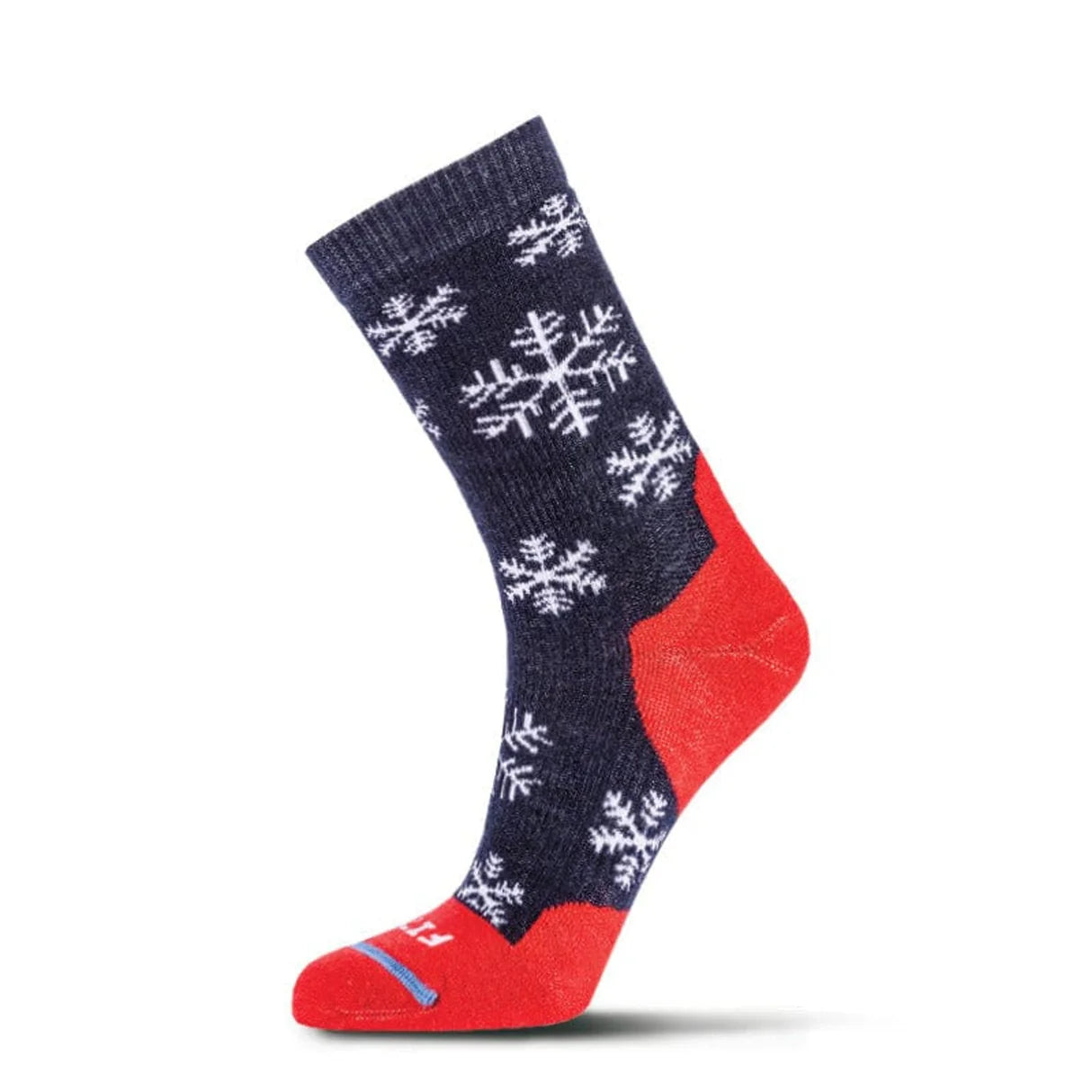 Fits Unisex Full Cushion Hiker Crew Socks - Aspen/Navy