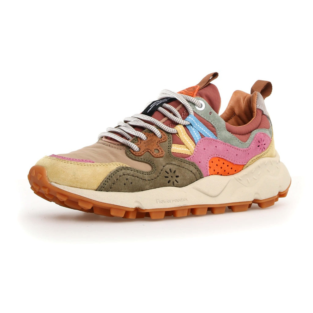 Flower Mountain Yamano 3 Women’s Sneakers – Cream | Military | Pink