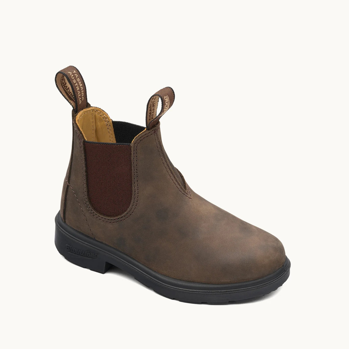 Blundstone Kid's 565 Elastic Sided Chelsea Boots - Rustic Brown