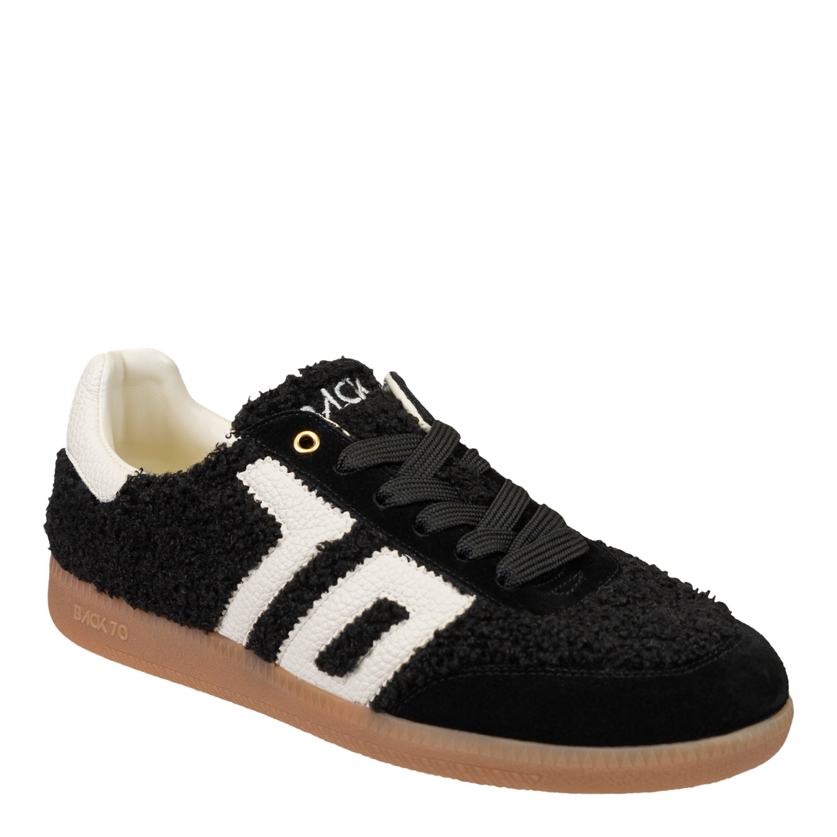BACK 70 Women's TEDDY Sneaker - Black/White