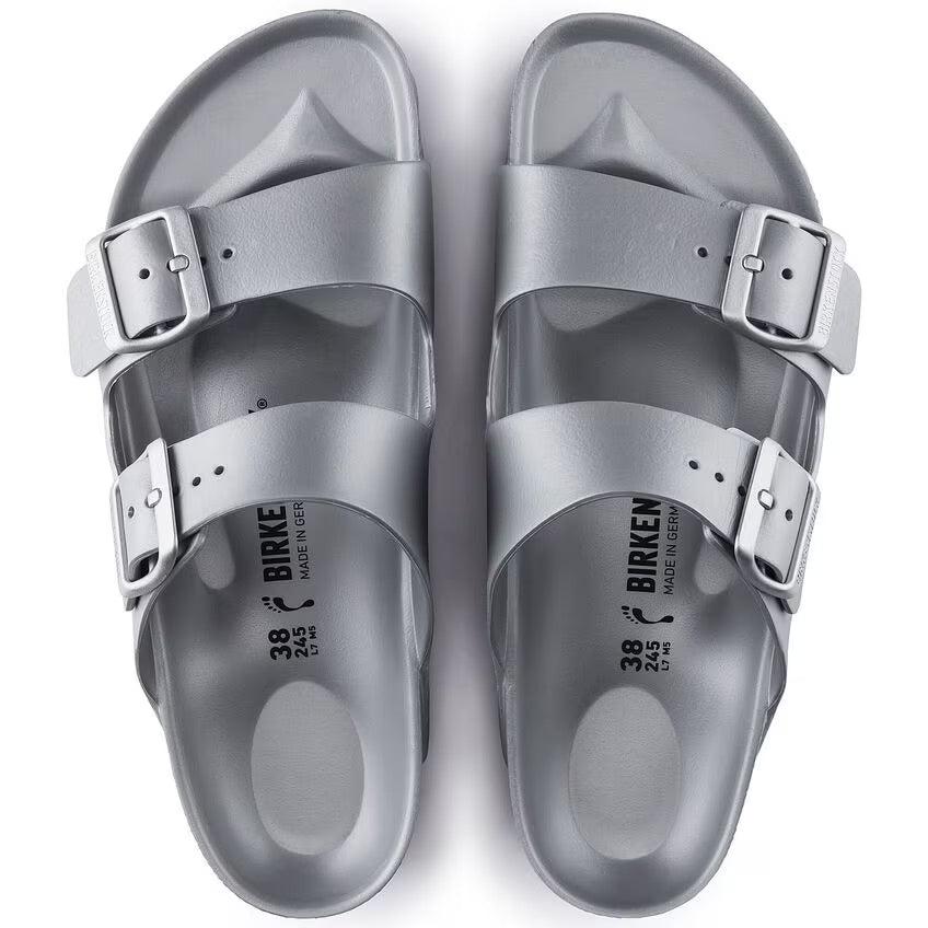 Birkenstock Eva Arizona Essentials Sandal - Metallic Silver