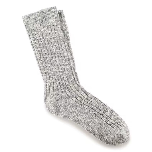 Birkenstock Men's Cotton Slub Socks - Gray/White