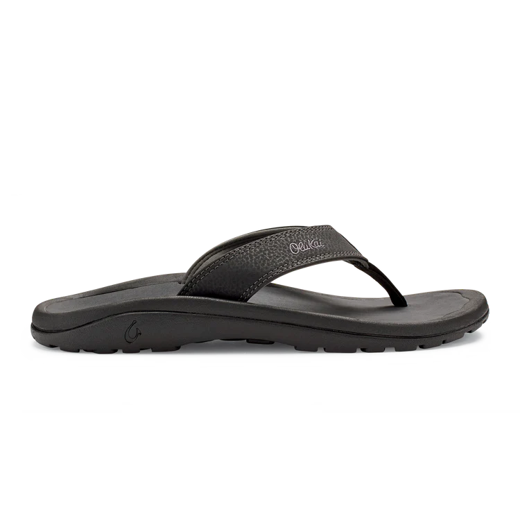 Olukai Men's Ohana Sandals - Black/Dark Shadow